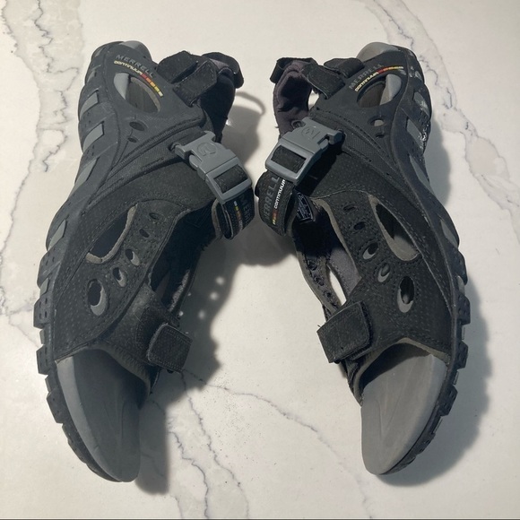 MERRELL Continuum Sz 8 Open Toe Hiking Hook & Loop Closures Adjustable Sandals - Picture 12 of 14
